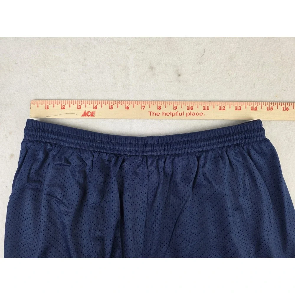 Nike Vintage Mesh Shorts Mens Large XL Blue Swoosh Gym Basketball 90s No Pockets